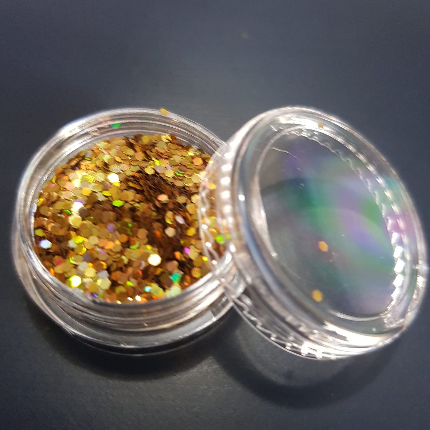 Glitter o escarcha holográfica- Dorado