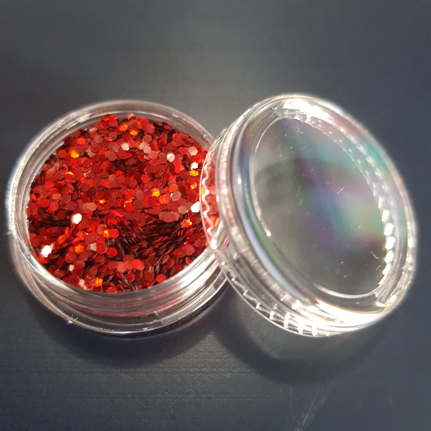 Glitter o escarcha holográfica- Rojo