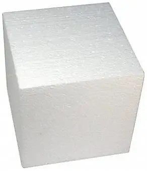 Cubo de foam (poliestireno) 3x3