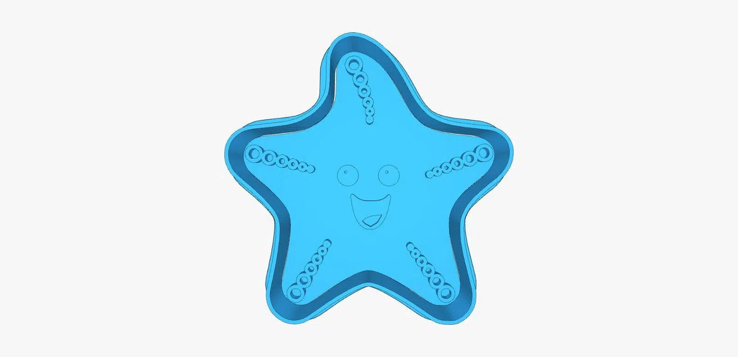 Cortador (molde) Estrella de mar feliz 3 "