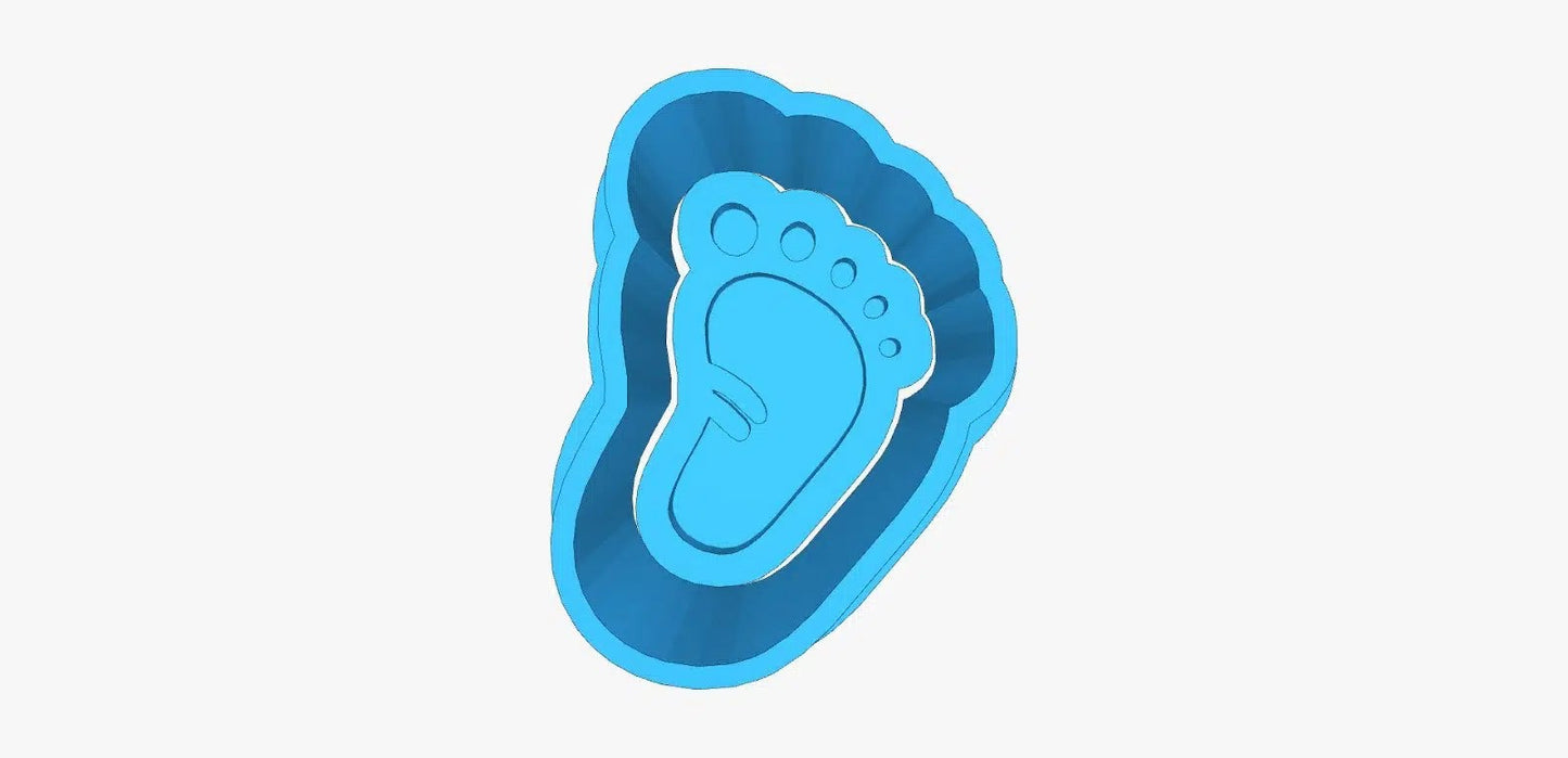 Cortador (molde) Pies de bebé 1" - Baby foot