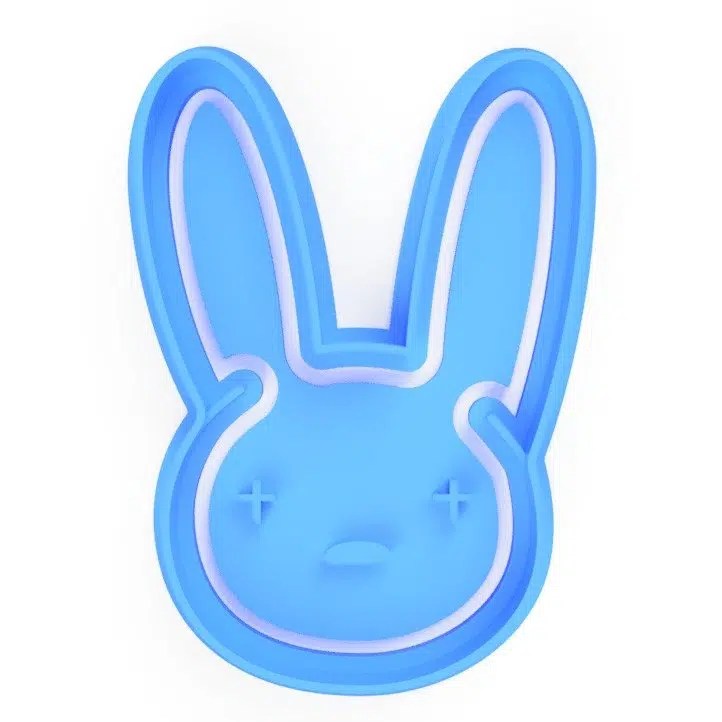 Cortador (molde) Conejo Malo 3" - Bad Bunny