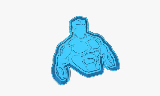 Cortador (molde) Hombre musculoso 3" -  gym